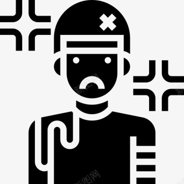 受伤抗议5雕文图标图标