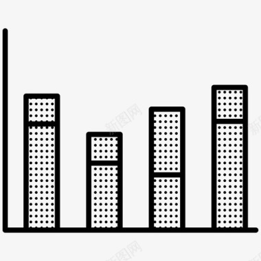 柱状图条形图统计数据图标图标