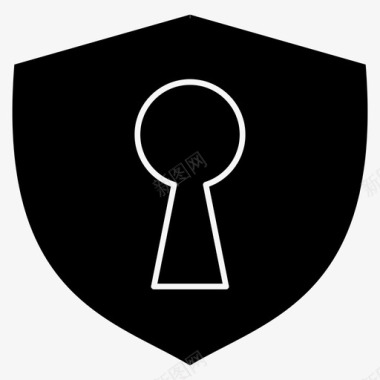 公共信息标志安全标志安全防护解锁图标图标