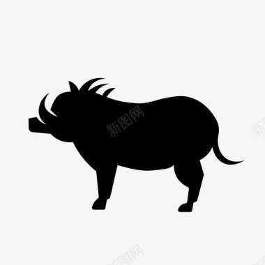 野猪非洲动物图标图标