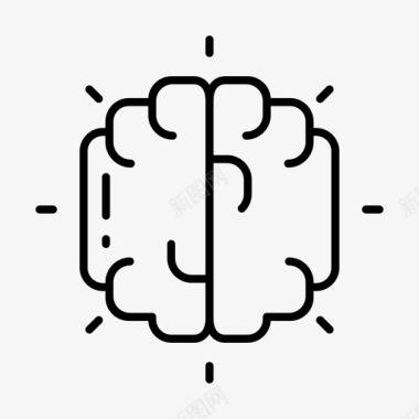 天才出于勤奋头脑天才想法图标图标