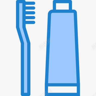 牙刷保健29蓝色图标图标