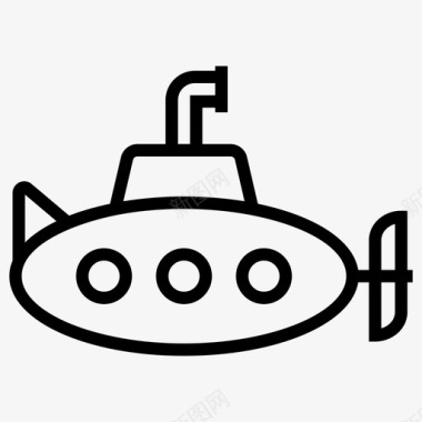 潜艇游轮运输船图标图标