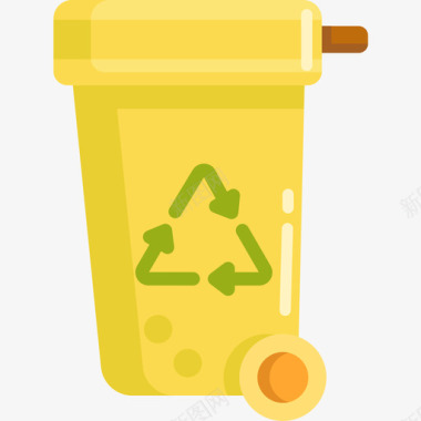 废弃物生态165平坦图标图标