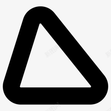 三面体三角形平面几何图标图标