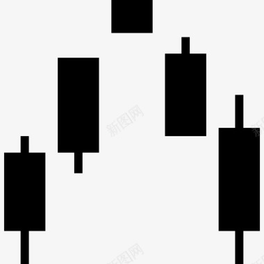 多彩图表蜡烛棒图表信息图表图标图标