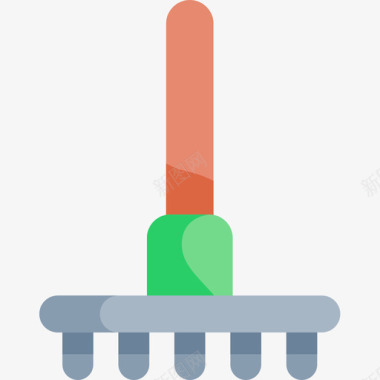 农场卡通人物耙子农场24平坦图标图标