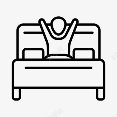 起床活动卧室图标图标
