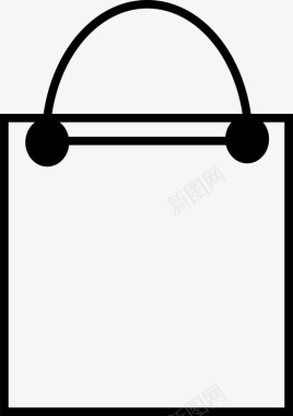 纸袋购物女人图标图标
