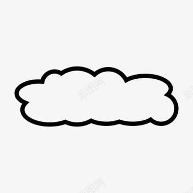 云大气气泡图标图标