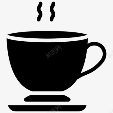 热茶一杯茶热饮料图标图标