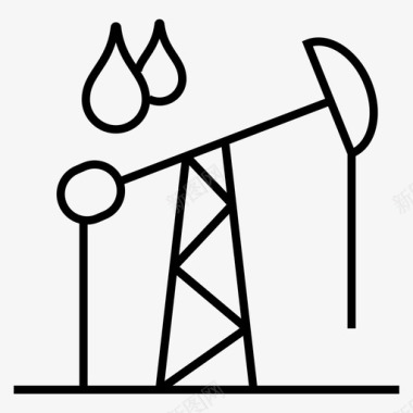 钻井石油井架油井图标图标