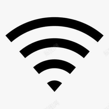 星球底纹wifi互联网信号图标图标