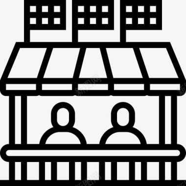 运动中的汽车长凳汽车运动6直线型图标图标