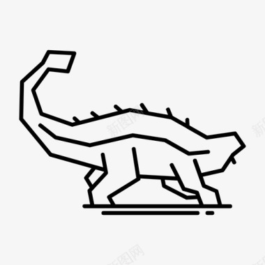 恐龙动物头骨甲龙动物恐龙图标图标