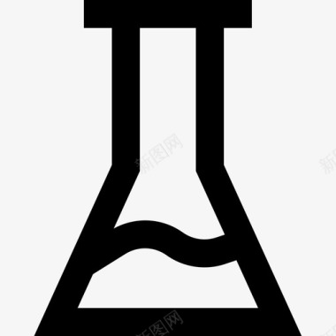 科学烧瓶科学67线性图标图标