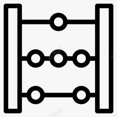 数学算盘教育数学图标图标