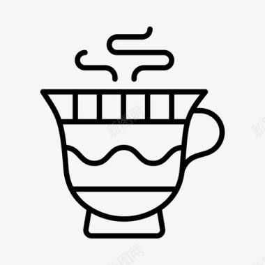 茶杯古董精致瓷器图标图标