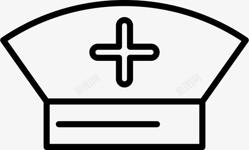护士帽子医院图标图标