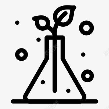 标记路线科学烧瓶树木图标图标