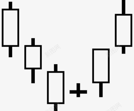 黑色信息图表蜡烛棒图表信息图表图标图标