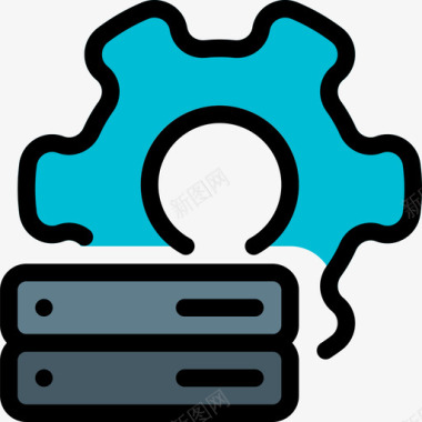 服务器服务器服务器3线性颜色图标图标