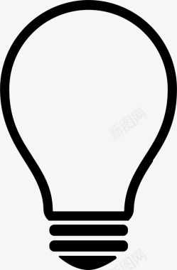 灯泡电灯泡想法图标图标