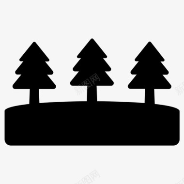 自然树木环境森林图标图标