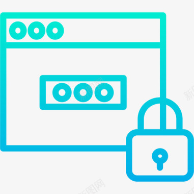 网页图标模板密码网页和开发33梯度图标图标