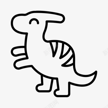 副龙恐龙食草动物图标图标