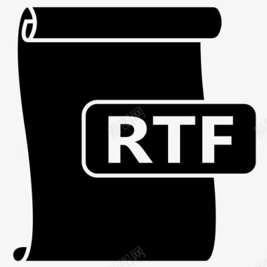 rtf文件格式富文本图标图标