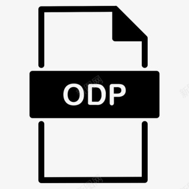 PDF扩展odp文档扩展名图标图标