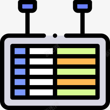 列车火车站2线颜色图标图标