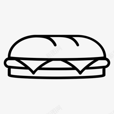 三明治食物烤三明治图标图标