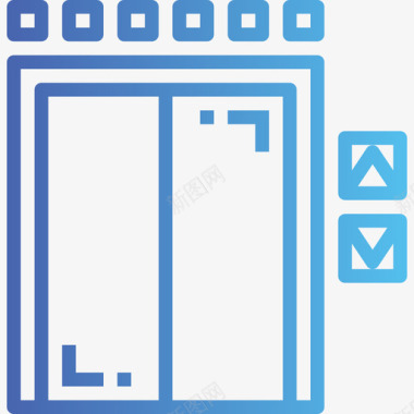 电梯房地产118坡度图标图标