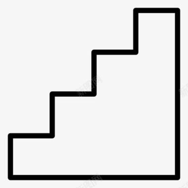 楼梯建筑梯子图标图标