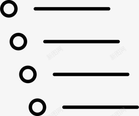 菜单项目符号列表按钮图标图标