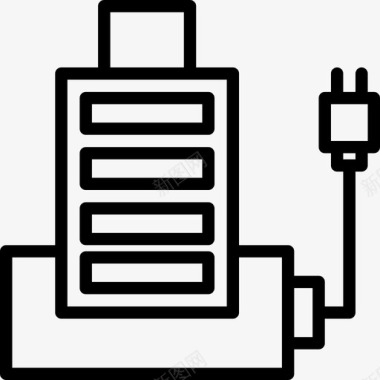 25号摄像机线性插头图标图标