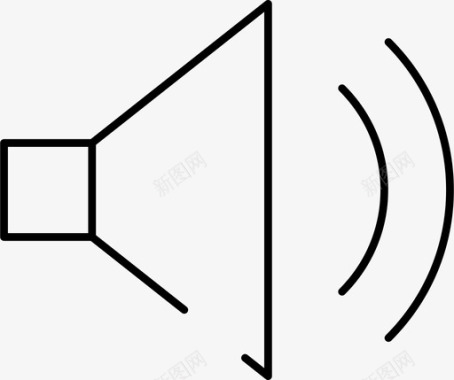 扬声器硬件声音图标图标