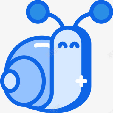 蜗牛第九季蓝色图标图标