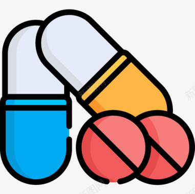 药片png药片世界癌症意识日10线性颜色图标图标
