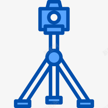 暗色三脚架三脚架摄像头23蓝色图标图标