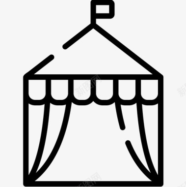 帐篷图5直线图标图标