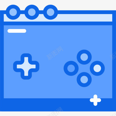 腾讯游戏图标浏览器游戏55蓝色图标图标