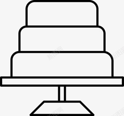 面包店生日蛋糕图标图标