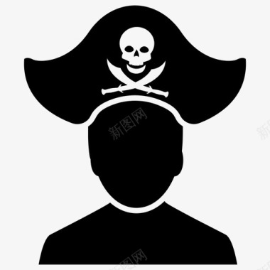 海盗自由女神私掠者图标图标