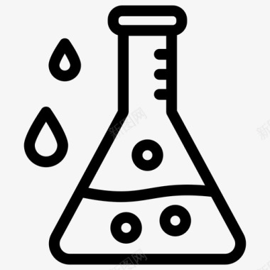 小样品化学烧瓶实验室玻璃器皿样品管图标图标