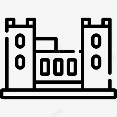 直线分割线马拉黑德城堡爱尔兰8号直线型图标图标