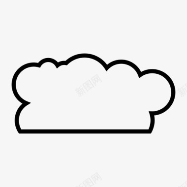 云线云泡沫天空图标图标