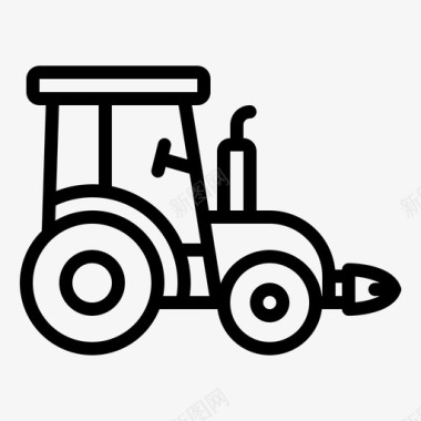 拖拉机建筑农用图标图标